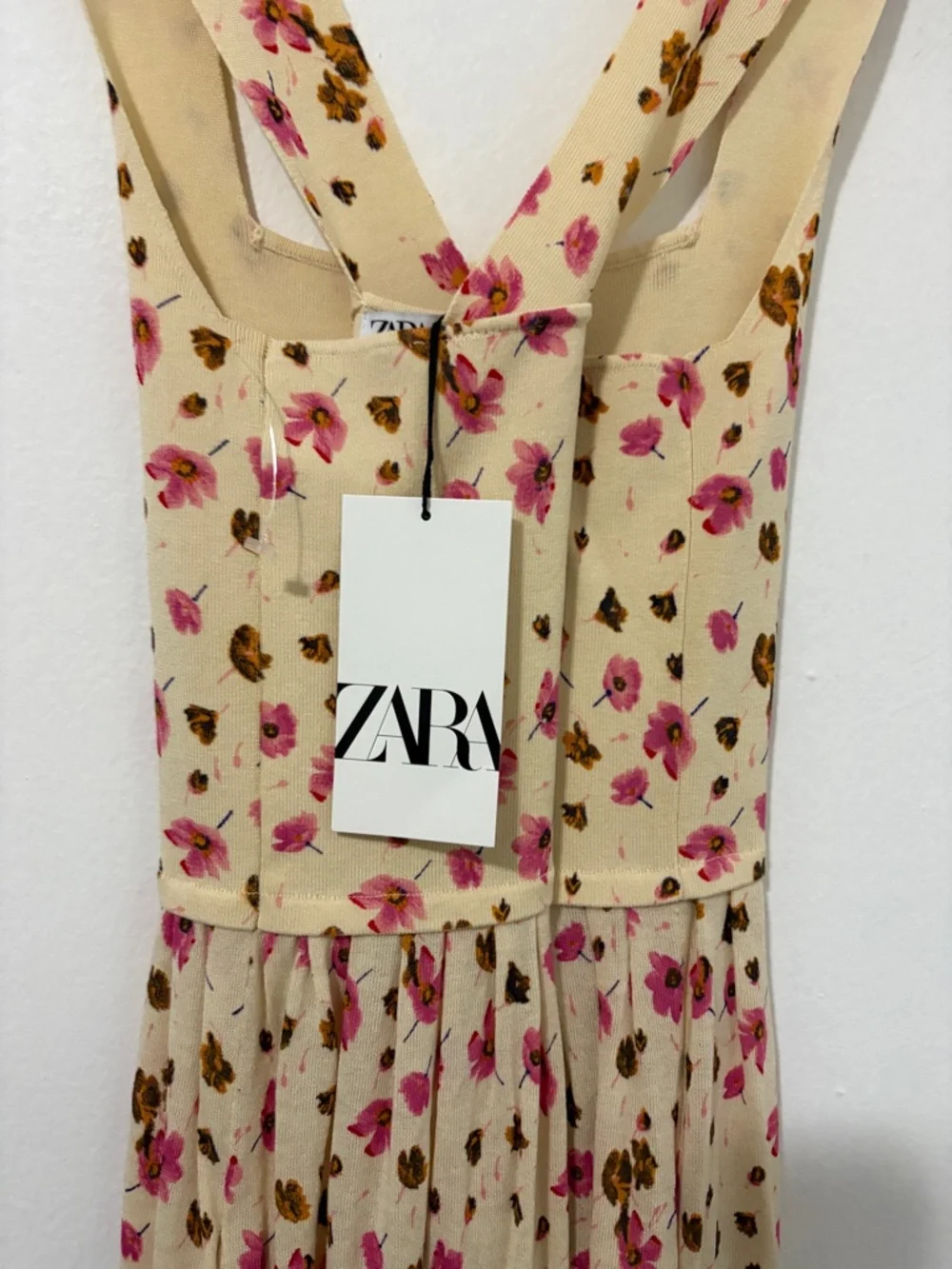NWT Zara Floral Slinky Midi Dress Women Size Small - Picture 4 of 7